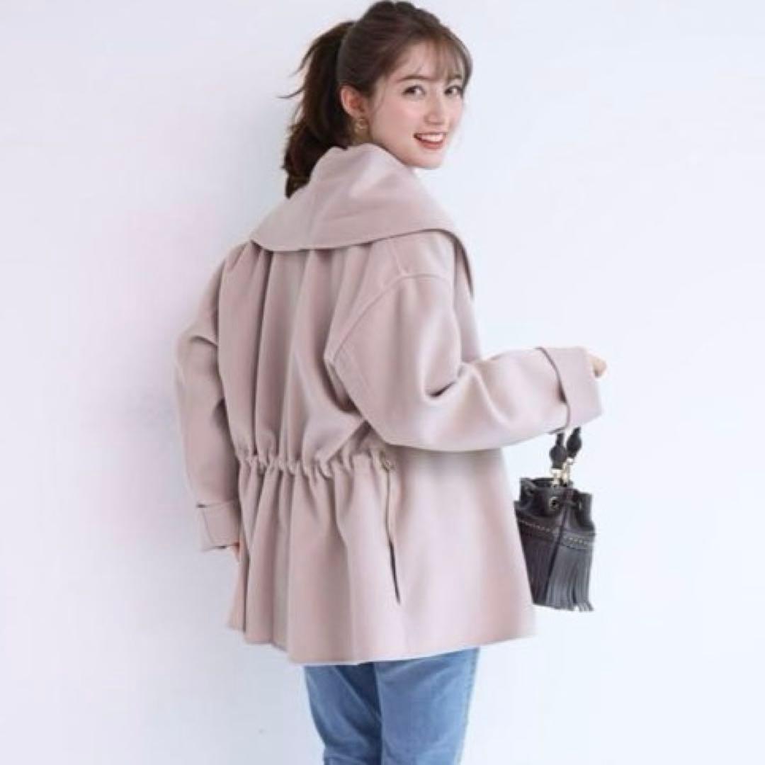 アプワイザーリッシェ Apuweiser-riche リバーショートコート