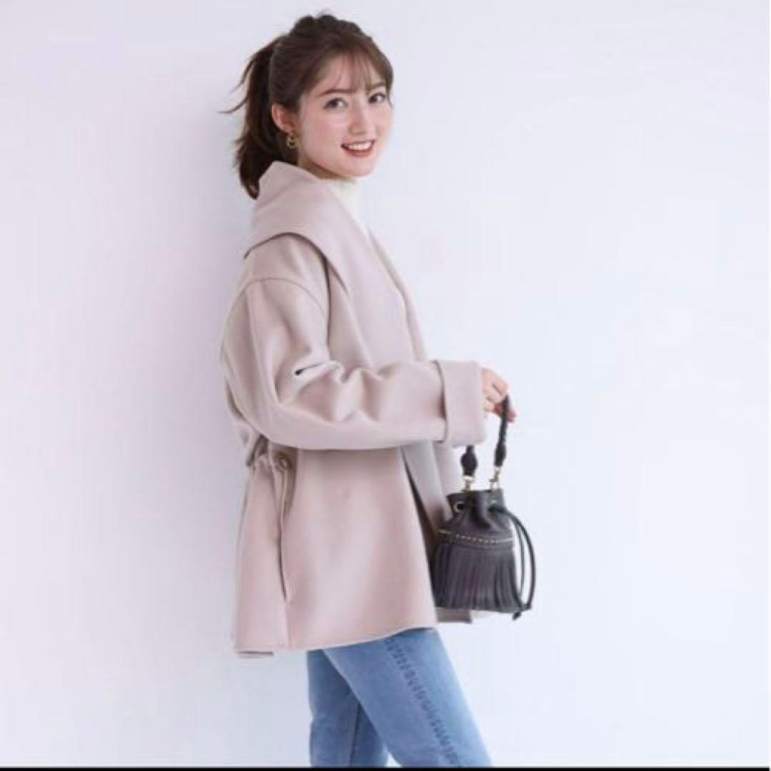 アプワイザーリッシェ Apuweiser-riche リバーショートコート