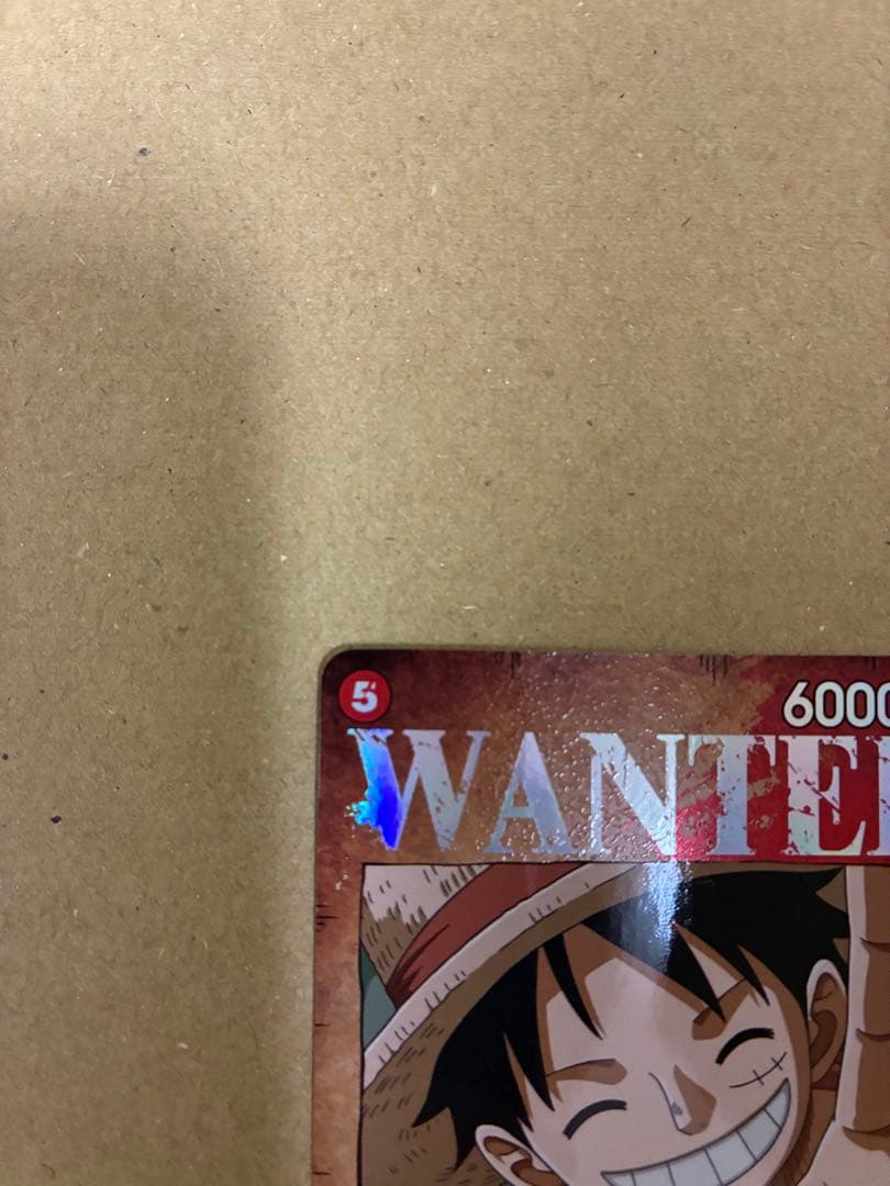 ワンピースカード　モンキー・D・ルフィ SR SP(スペシャルカード) 手配書