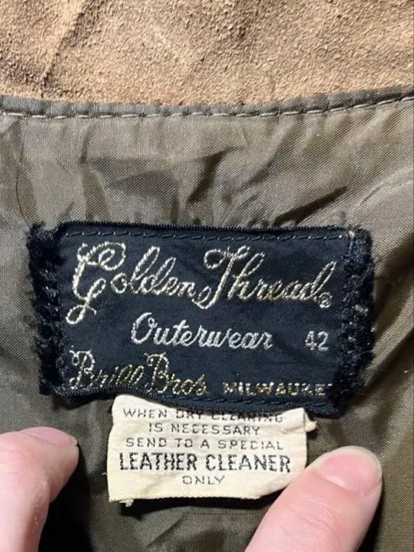 Golden Thread レザートラッカージャケット スエード　70〜80s
