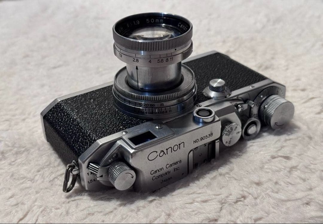 バルナックキャノンCanon Serenar 50mm f1.9 沈胴レンズ