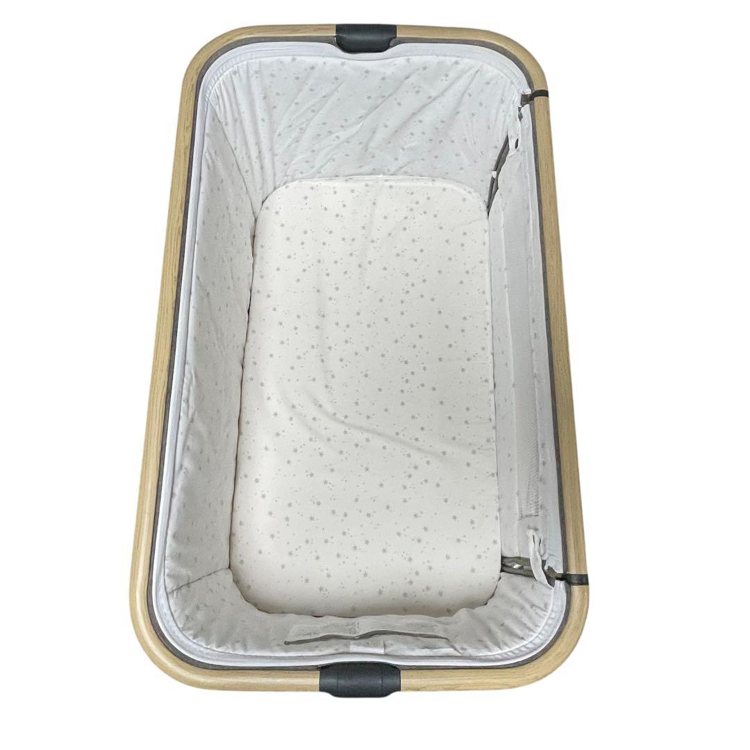 HZDMJ ベビーベット グレー 蚊帳付き 袋付き