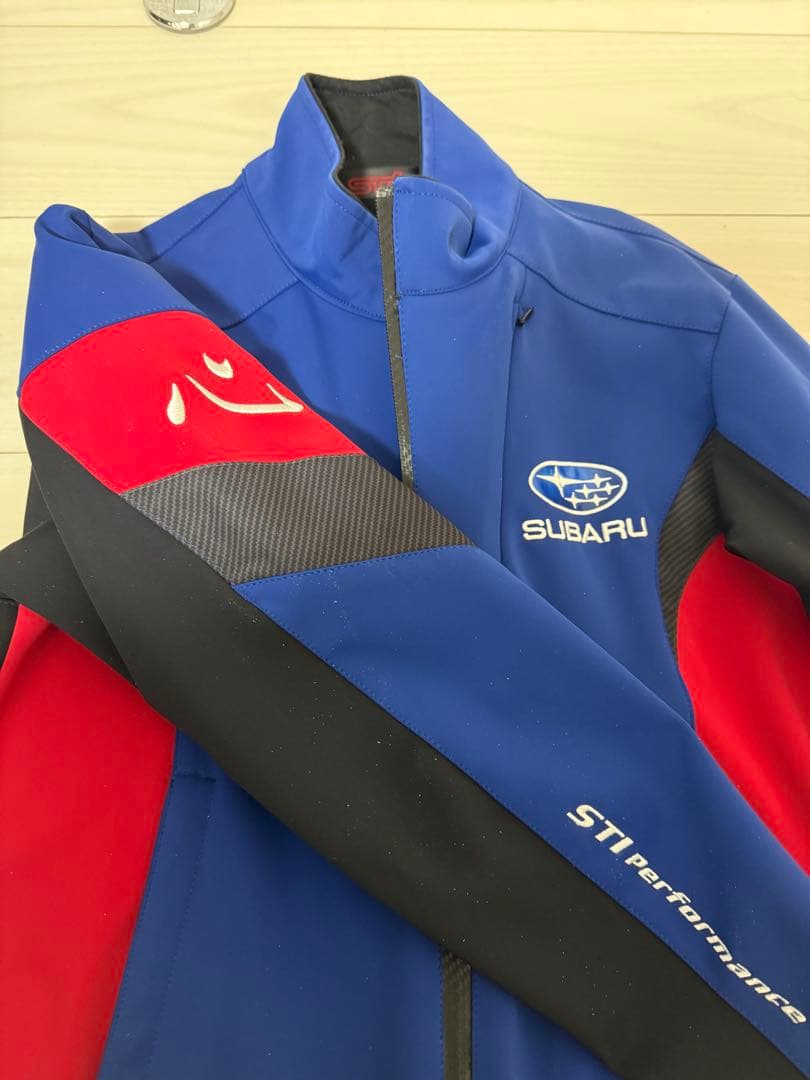 SUBARU STI ジャケット 青赤黒