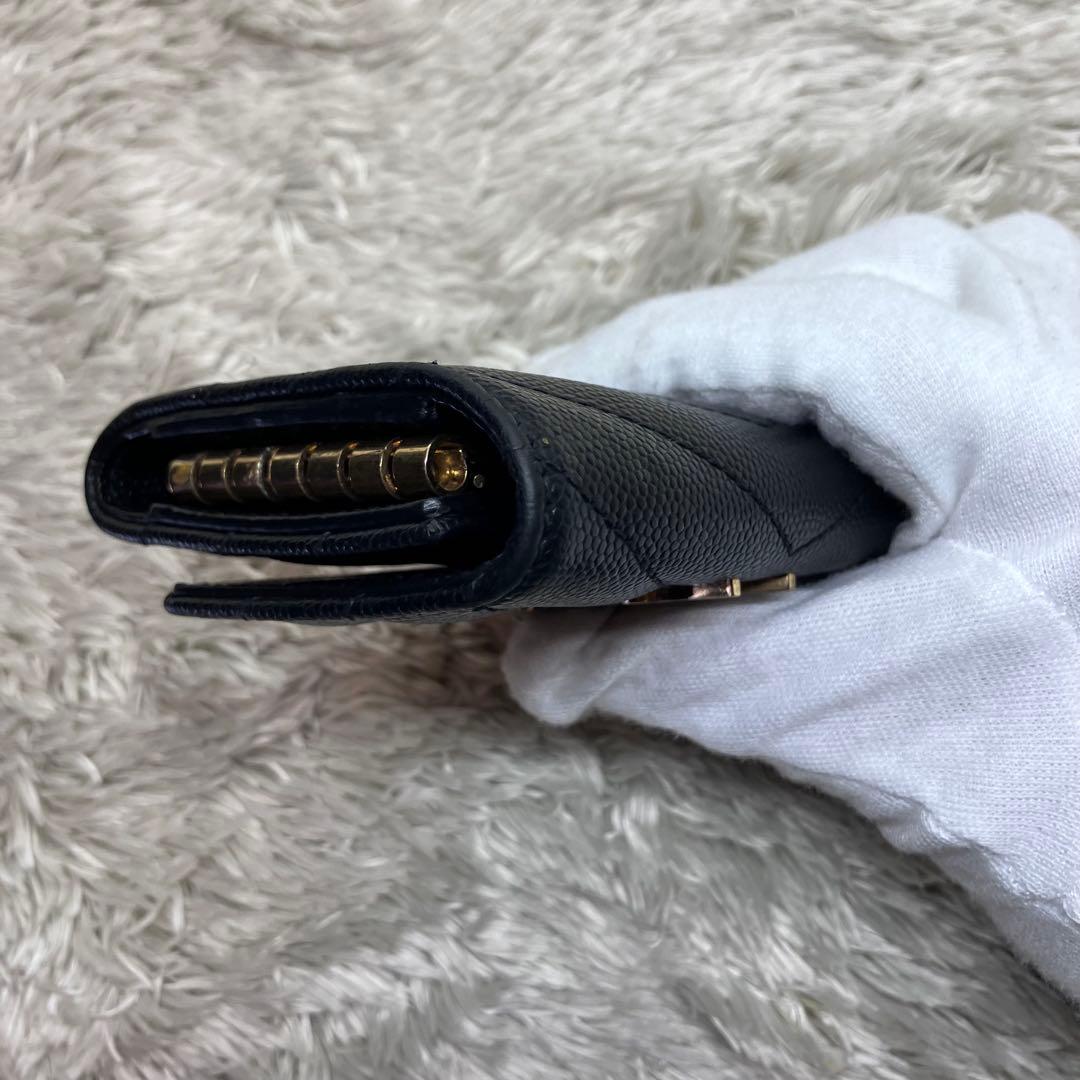 美品✨サンローラン 6連キーケース カサンドラ キャビアスキン キルティング