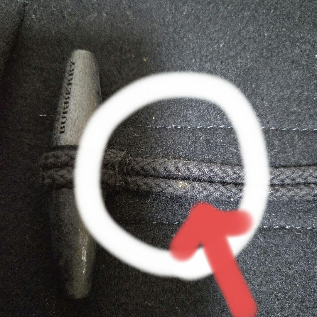 BURBERRY ブラック ダッフルコート 38