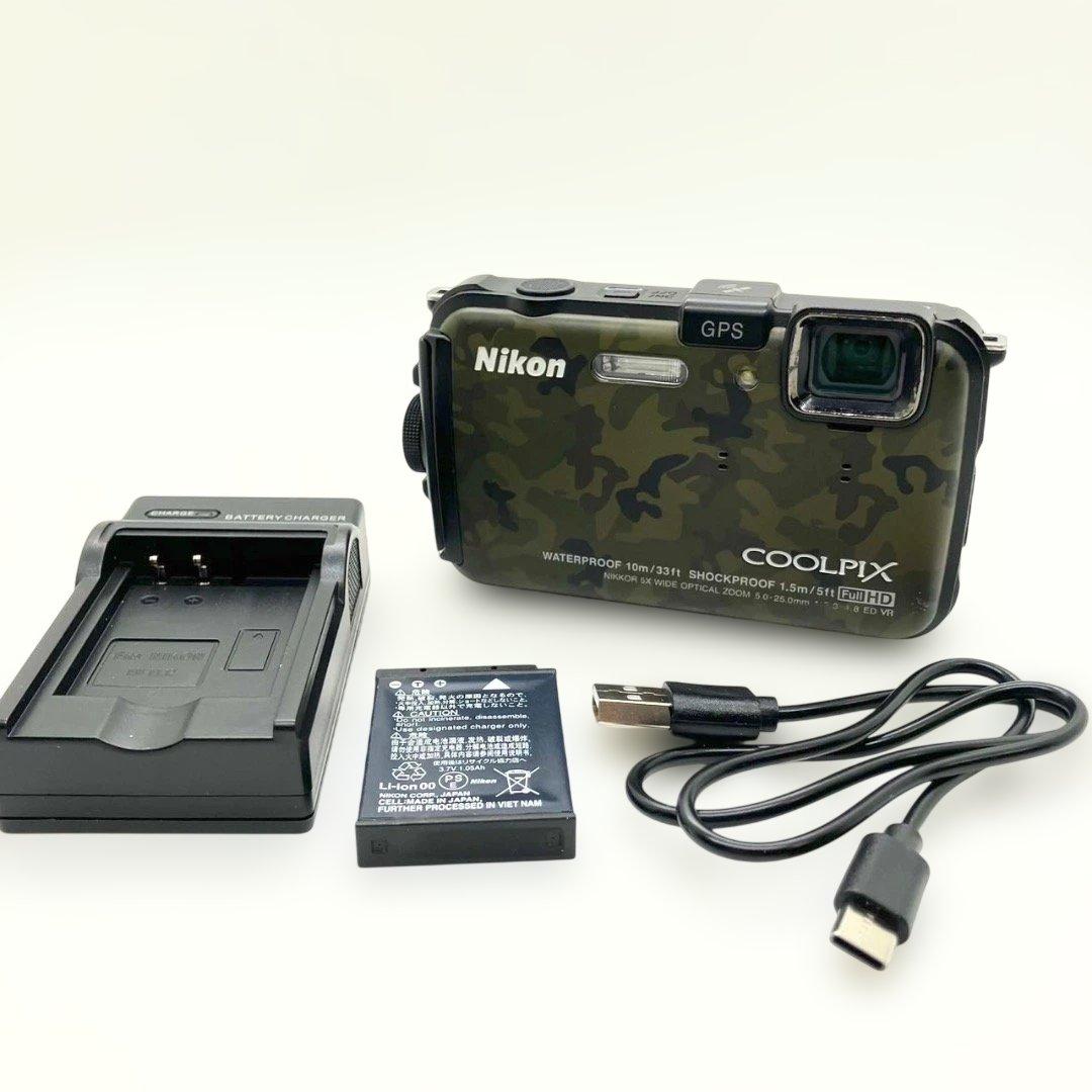 美品✨Nikon COOLPIX AW100 防水デジタルカメラ 送料無料 匿名