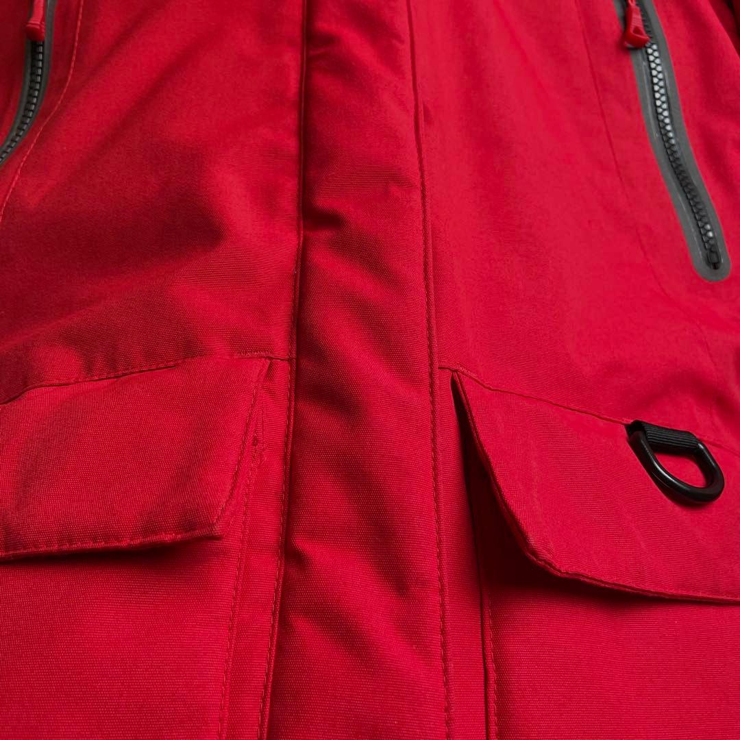 ノースフェイス ダウンジャケット レッド レディース L