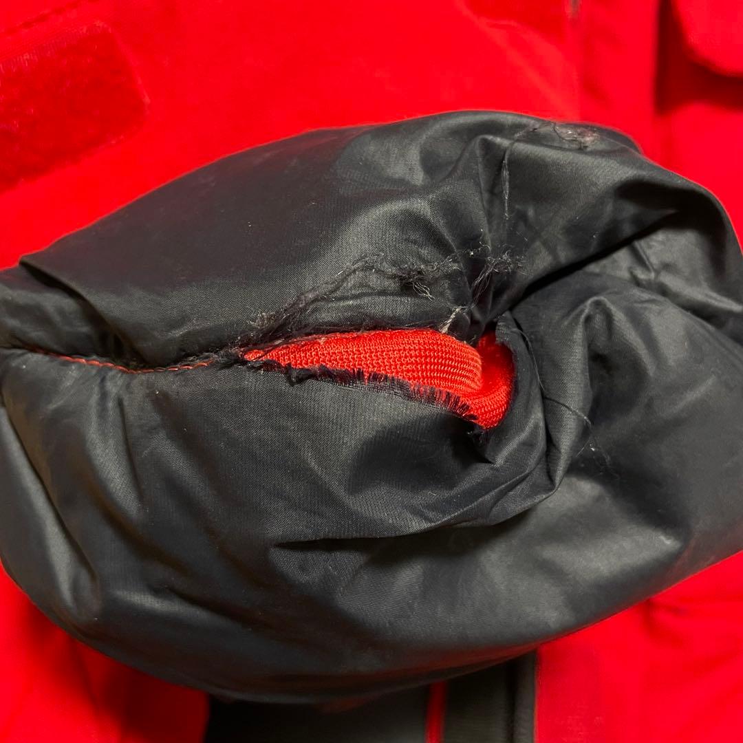 ノースフェイス ダウンジャケット レッド レディース L