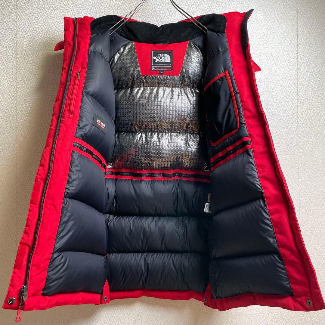 ノースフェイス ダウンジャケット レッド レディース L