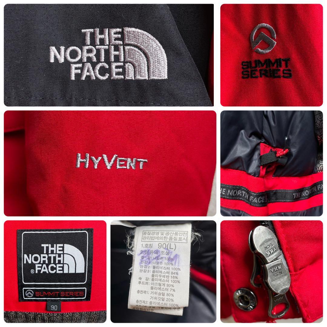 ノースフェイス ダウンジャケット レッド レディース L