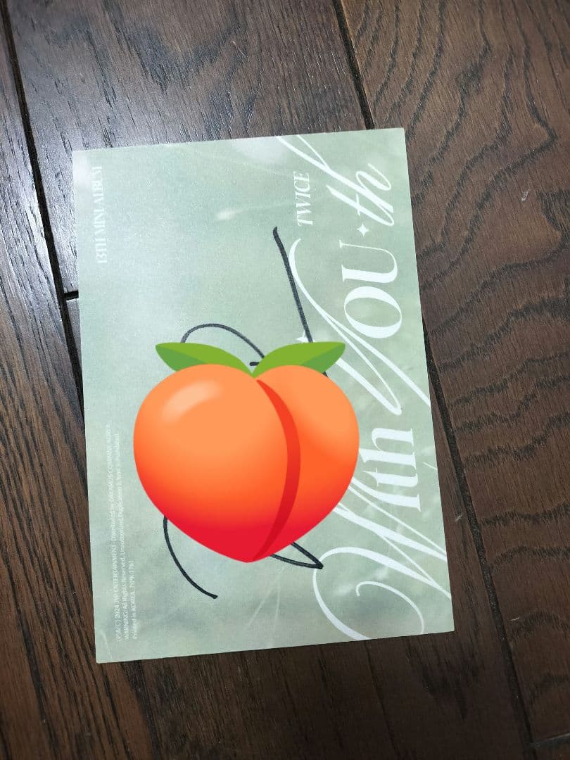 TWICE モモ　サイン入り　ポストカード　With YOU-th