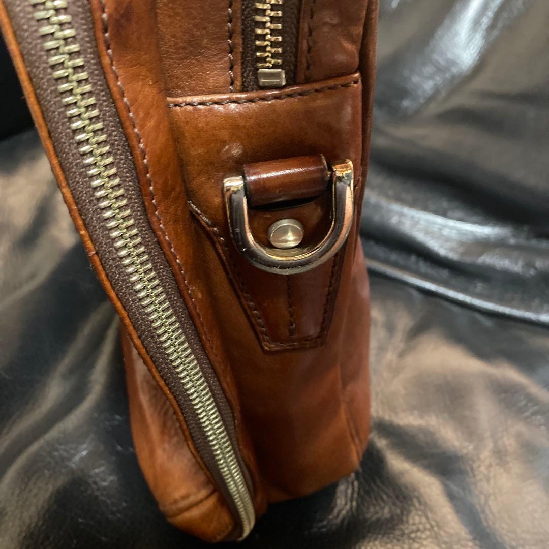 【値下げ】万双シモーネＢＯＸダブル天ファスナー　ダークブラウン