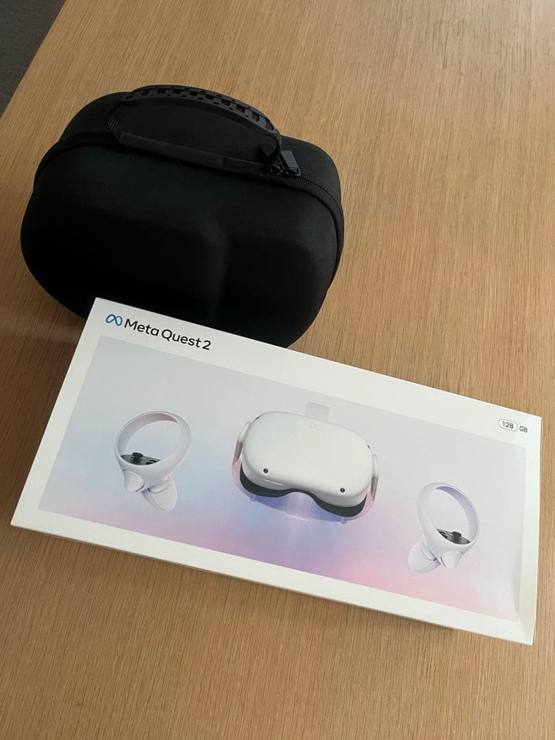  QUEST 2 128GB メタクエスト2 ケース、レンズカバー付き