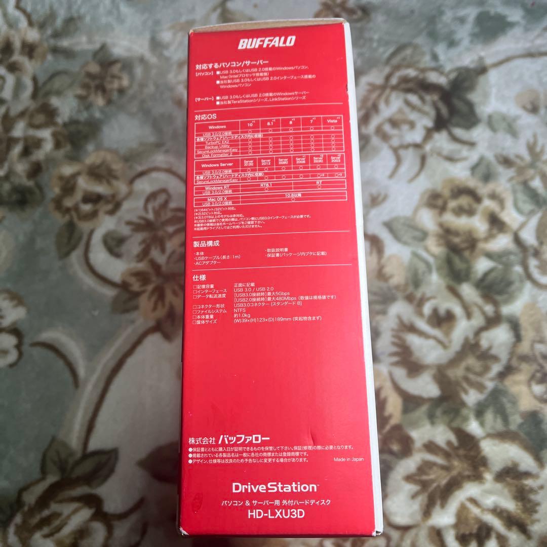 新品BUFFALO 外付けHDD 2TB HDLX2.0U3DUSB3.0