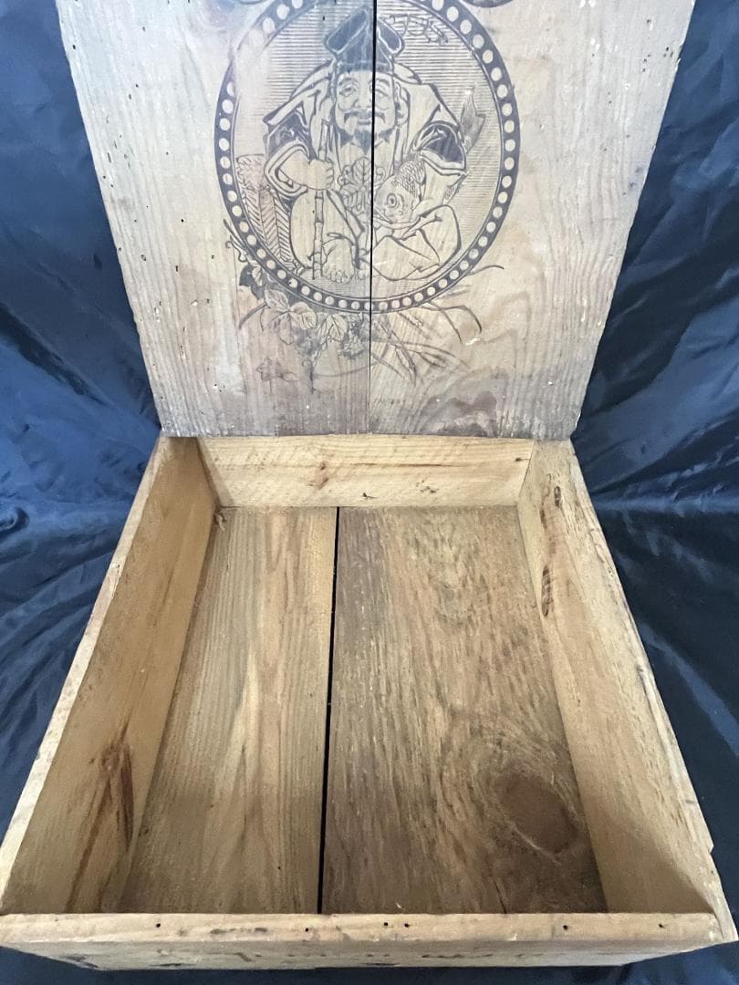 戦前！【エビスビール】 蓋付木箱 昭和レトロ 希少 程度良好 当時物