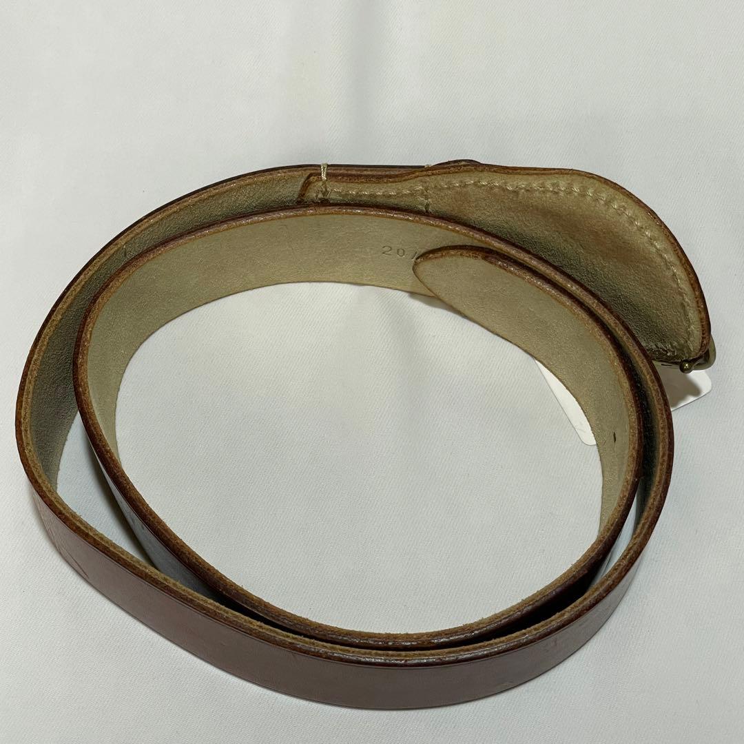 フェリージ Felisi ブラスバックル×レザーベルト イタリア製 試着のみ