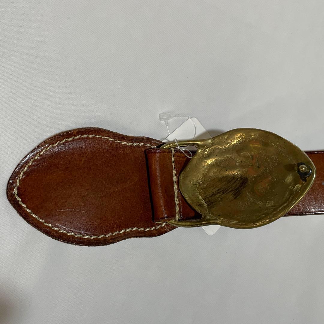 フェリージ Felisi ブラスバックル×レザーベルト イタリア製 試着のみ