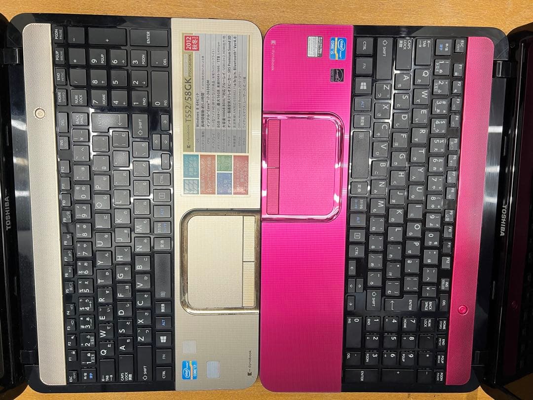 TOSHIBA Corei7,i5-2台ノートパソコンジャンク