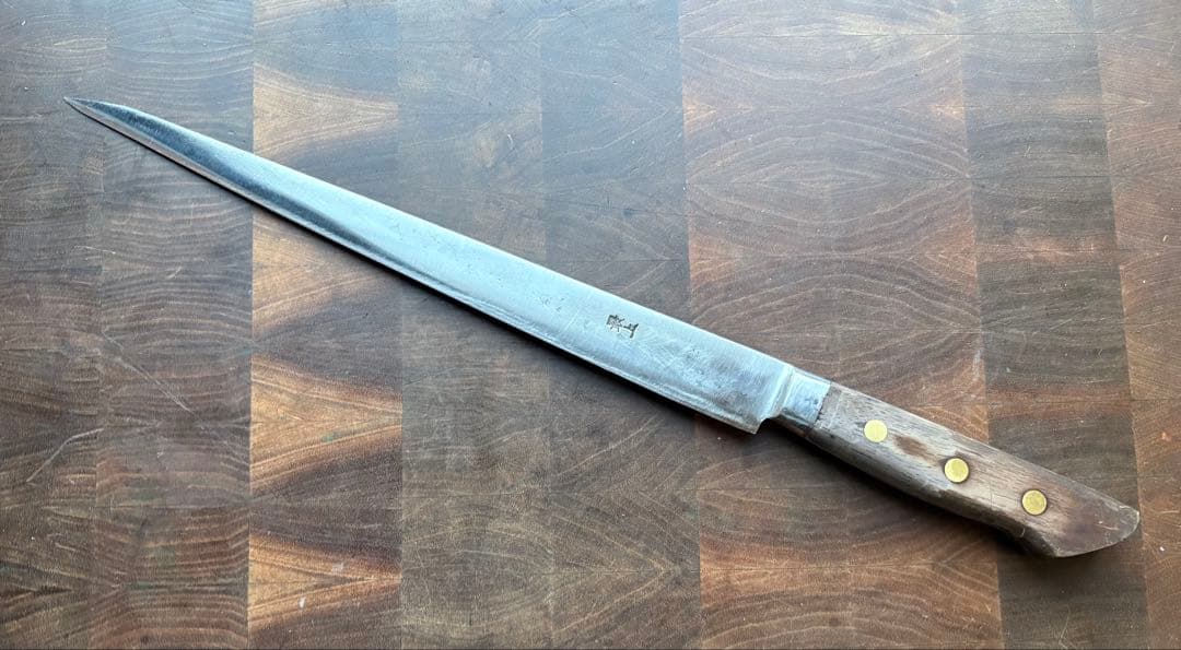 正本　最上　切付　筋引　270mm 9寸　包丁　全鋼　ハガネ　スライサー