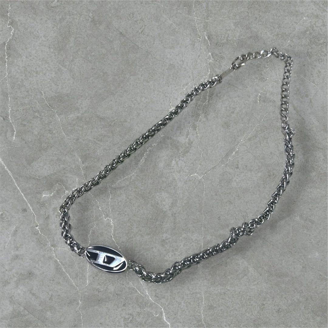人気✨️DIESEL ディーゼル シルバーチェーン ネックレス ステンレス
