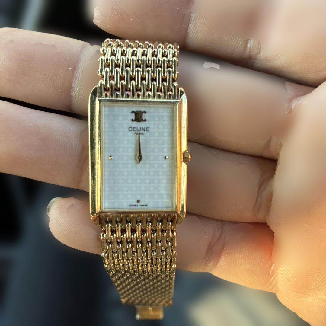 CELINE ゴールド クォーツ腕時計