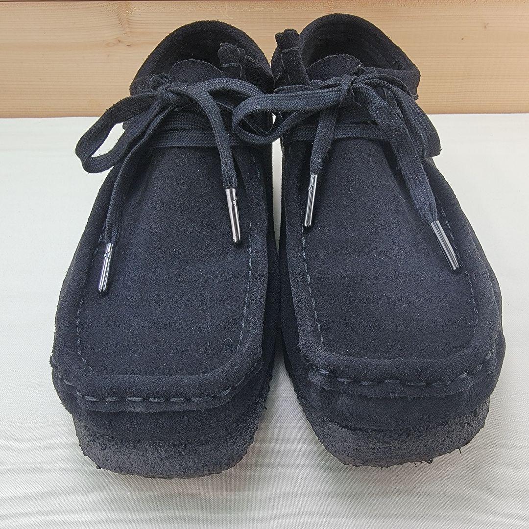 クラークス ワラビー ブラック スエード UK6 24.5cm