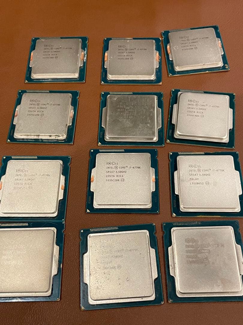 Intel Core i7-4770k CPU 12個セット　動作未確認