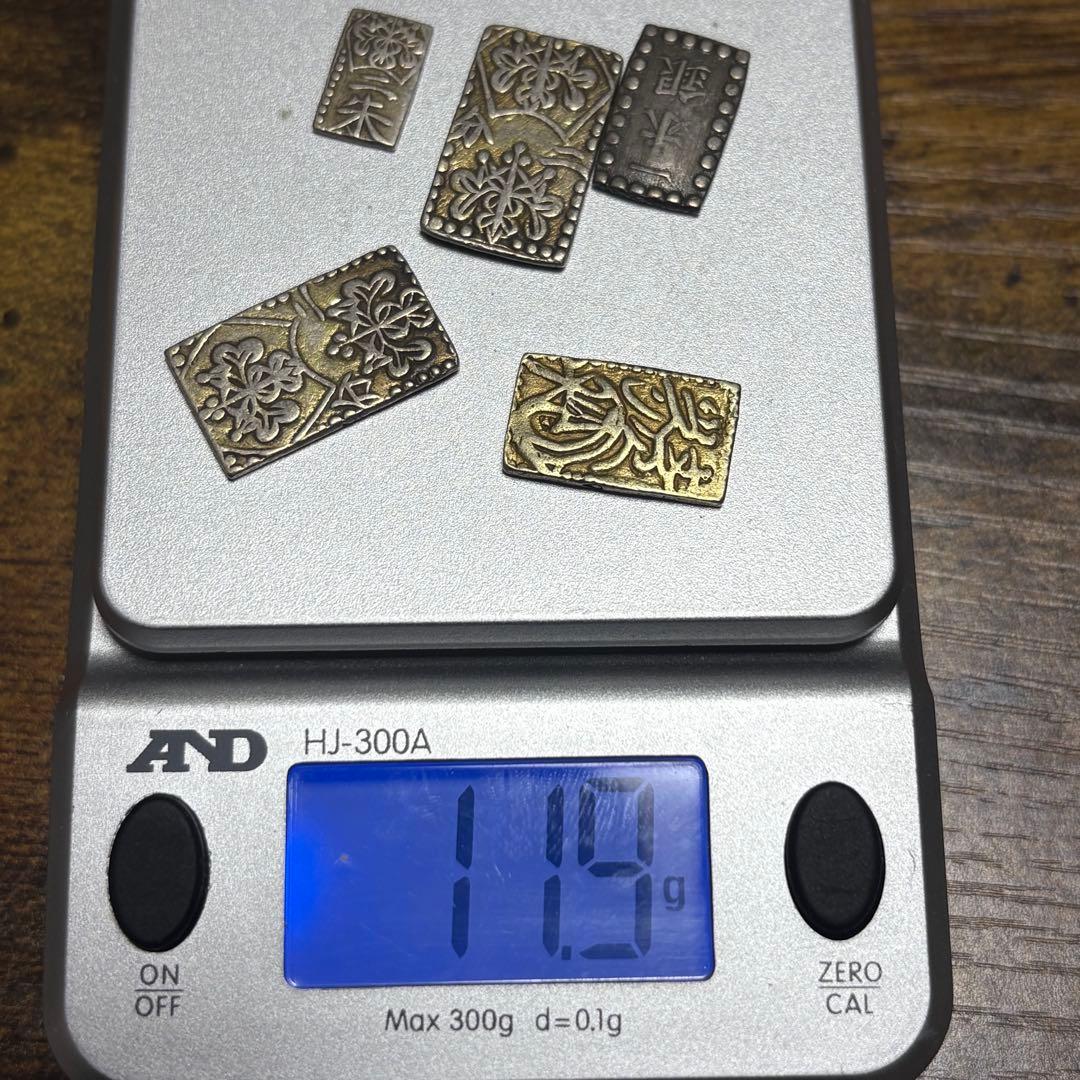 日本古銭　二分金　一分金　ニ朱金　一朱金　旧貨幣　江戸