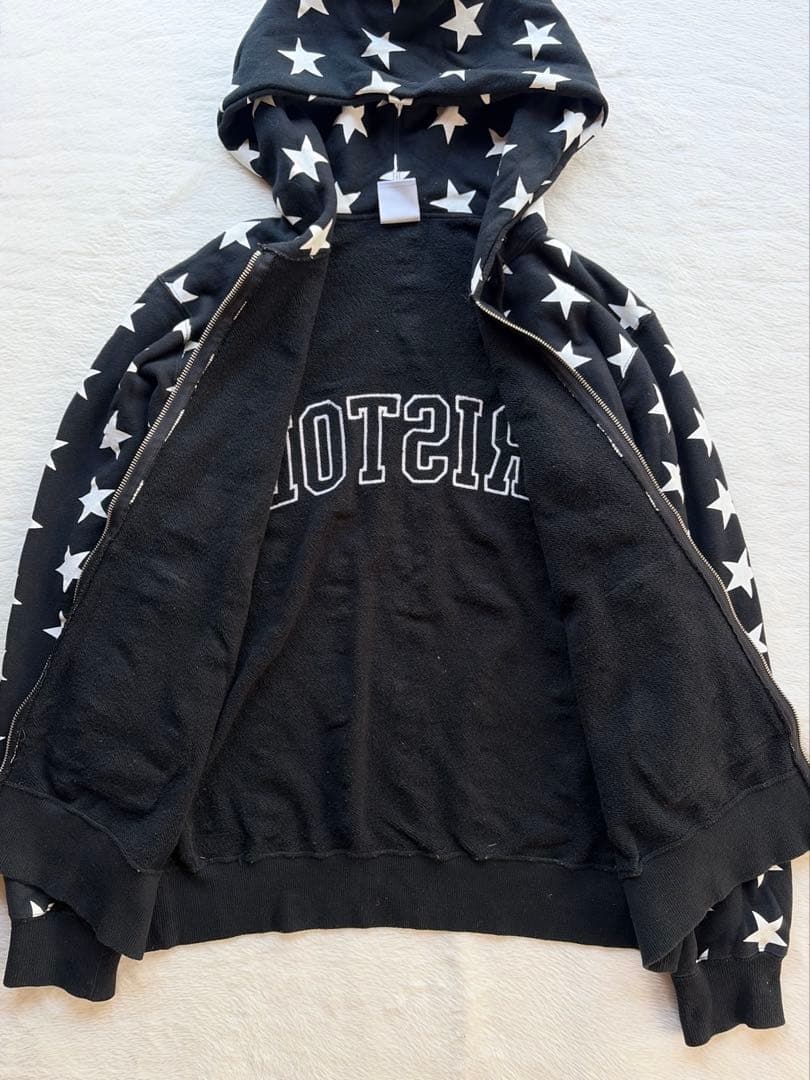 Bristol 星柄　総柄　フルジップ　パーカー　ロゴ