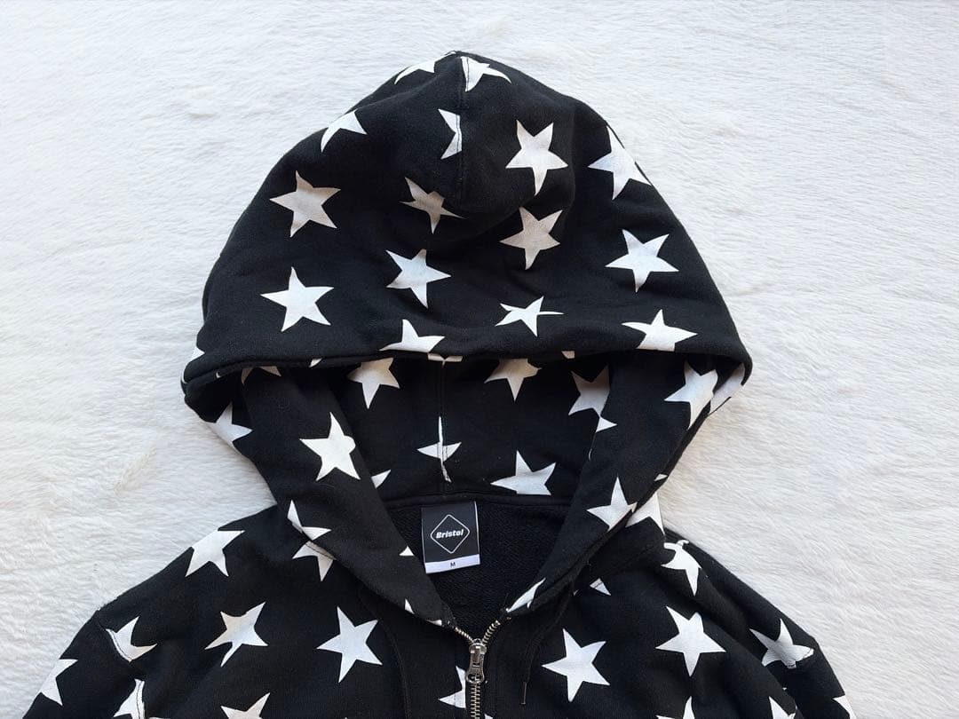 Bristol 星柄　総柄　フルジップ　パーカー　ロゴ