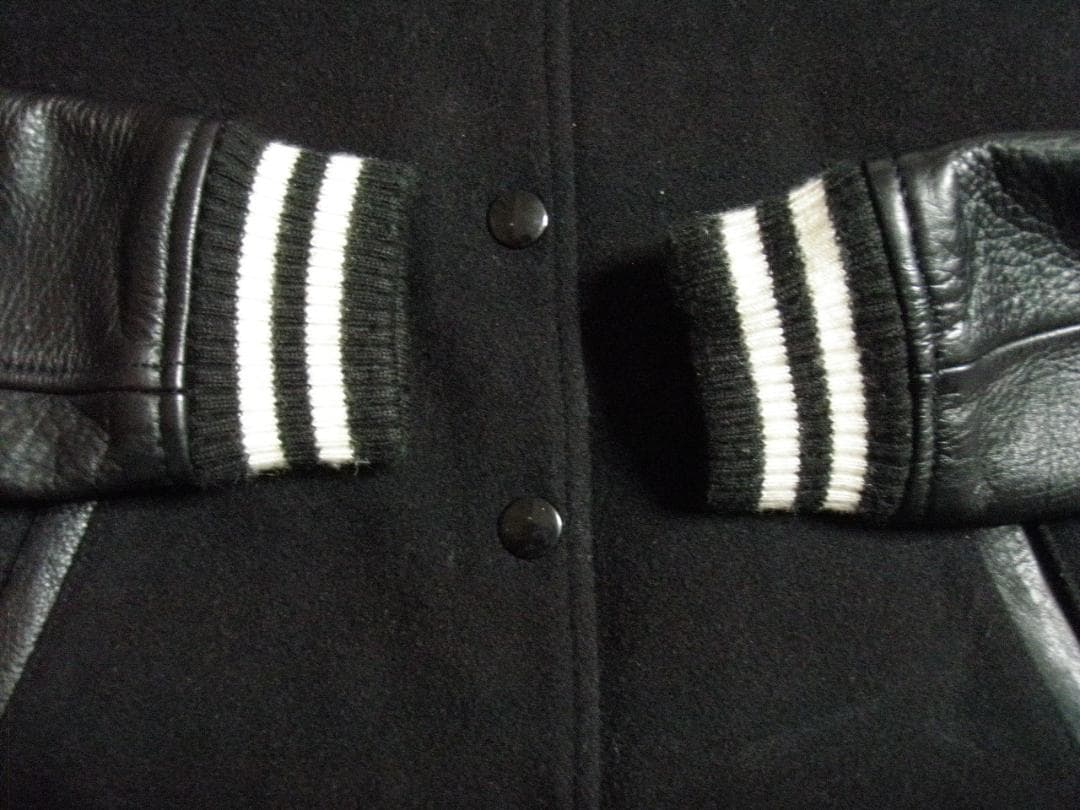 希少 レディース M ジャーナルスタンダード 袖革 本革 スタジャン 黒