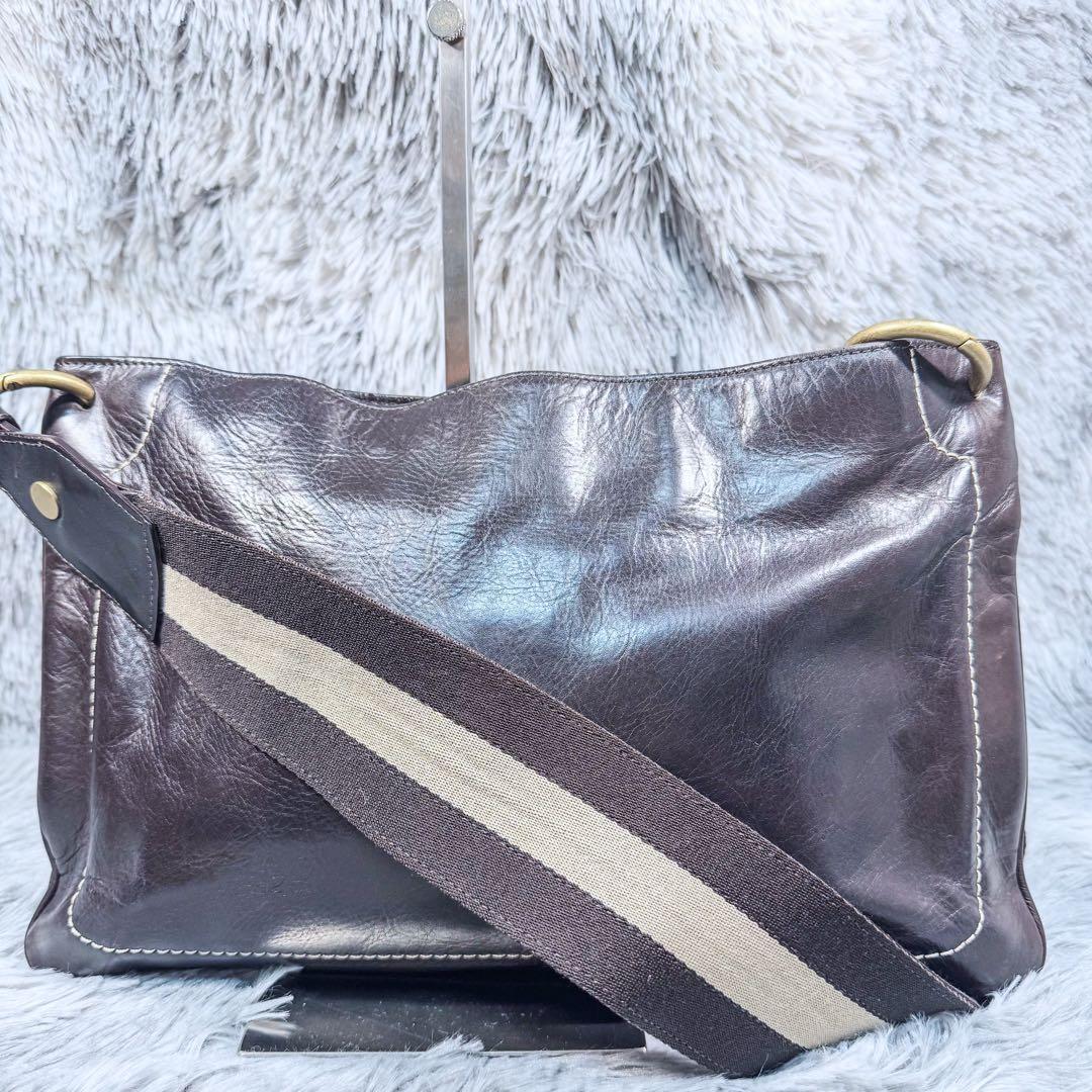 美品‼️ 大容量　バリー　トレインスポッティング メッセンジャー　バッグ　茶色