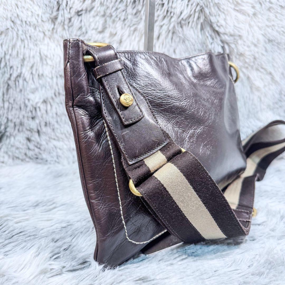 美品‼️ 大容量　バリー　トレインスポッティング メッセンジャー　バッグ　茶色