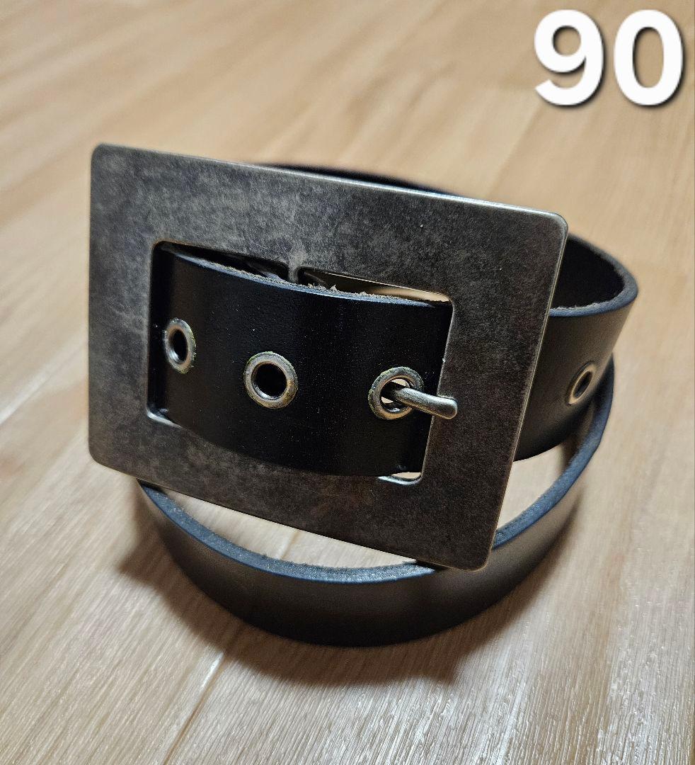 【DOLCE&GABBANA】レザーベルト　ブラック