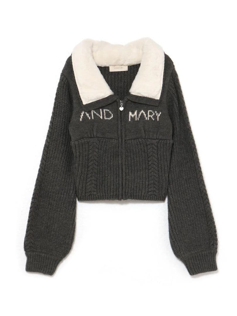 【新品未使用・即日発送】andmary Mary logo zip tops