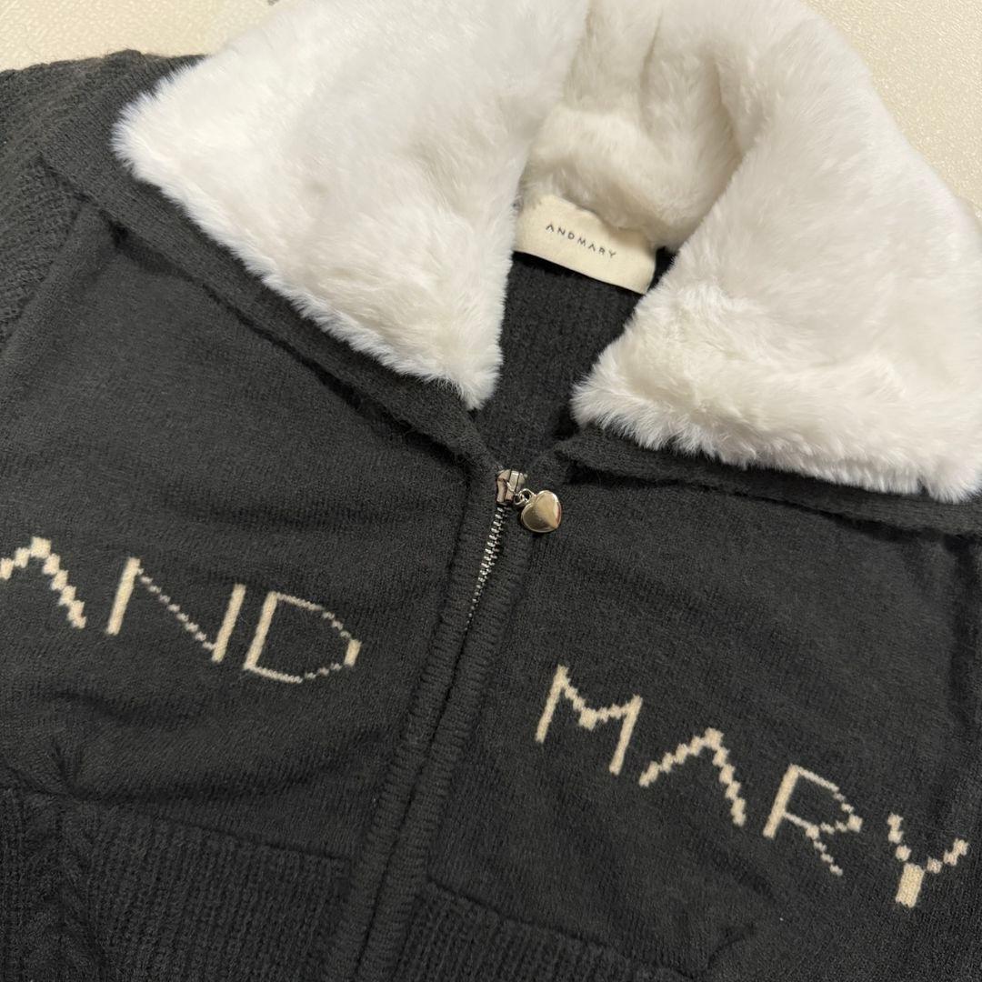 【新品未使用・即日発送】andmary Mary logo zip tops