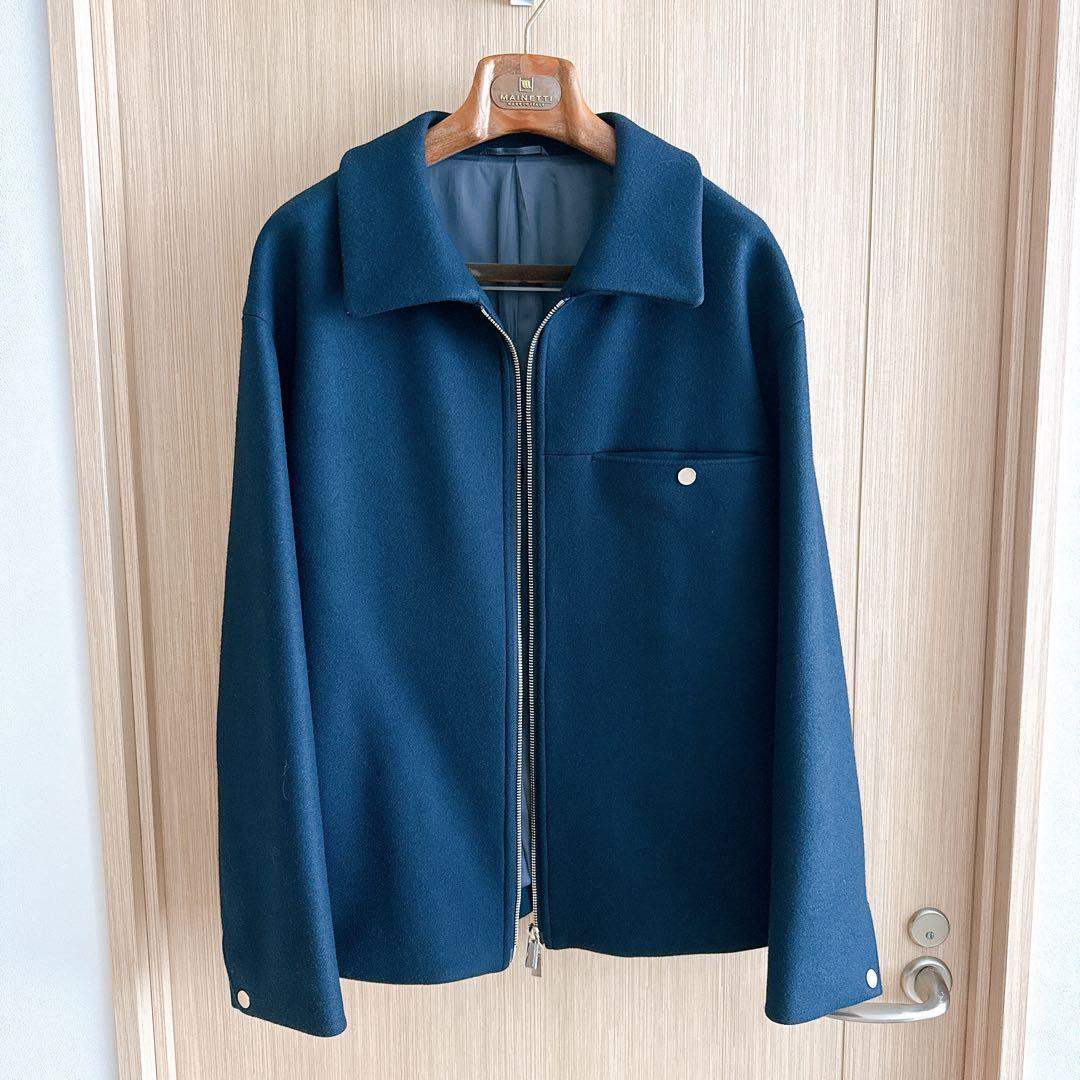 PUBLIC TOKYO Super140s メルトン ショートジップブルゾン