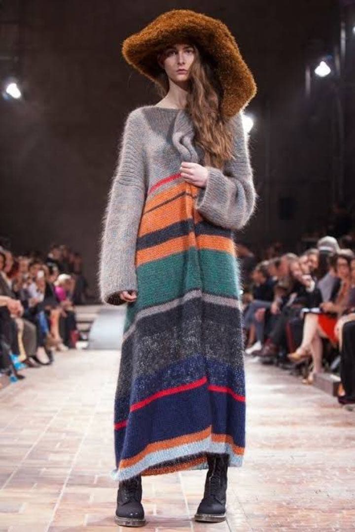 Yohji Yamamoto マルチボーダー ニットコート 1998AW