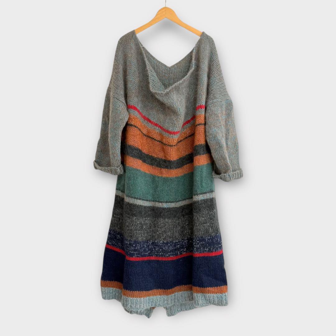 Yohji Yamamoto マルチボーダー ニットコート 1998AW