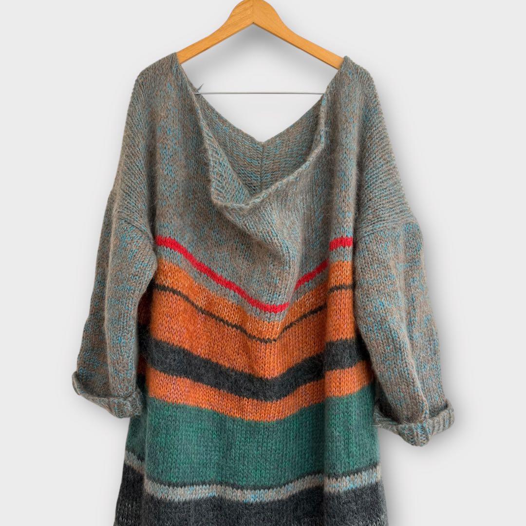 Yohji Yamamoto マルチボーダー ニットコート 1998AW