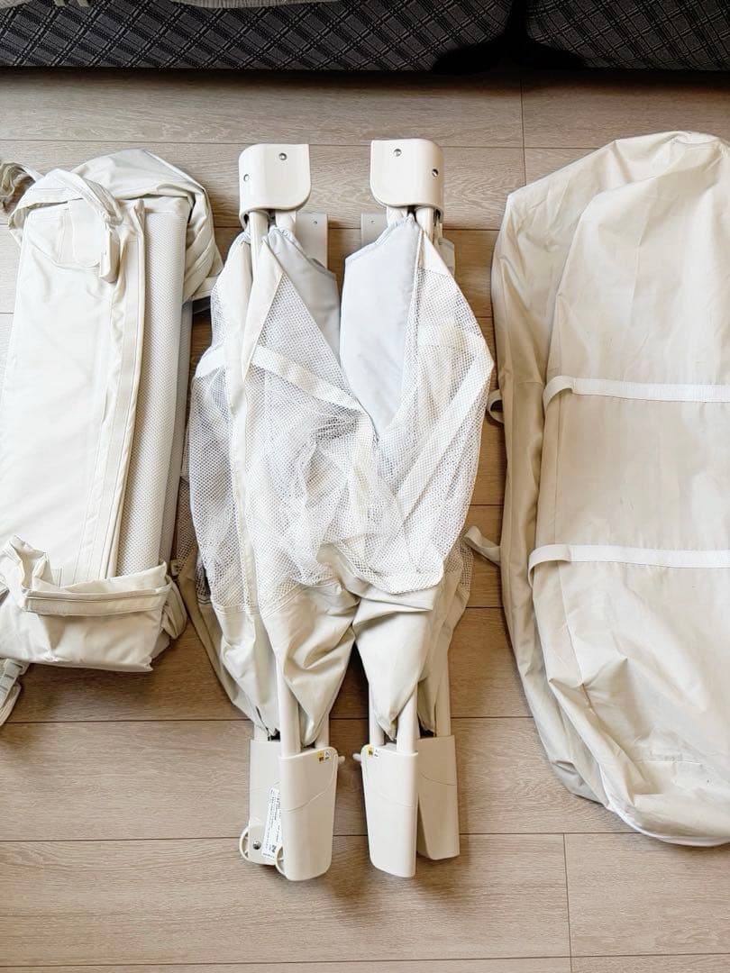 【美品】Aprica ココネルエアープラスAB 折りたたみ ベビーベッド