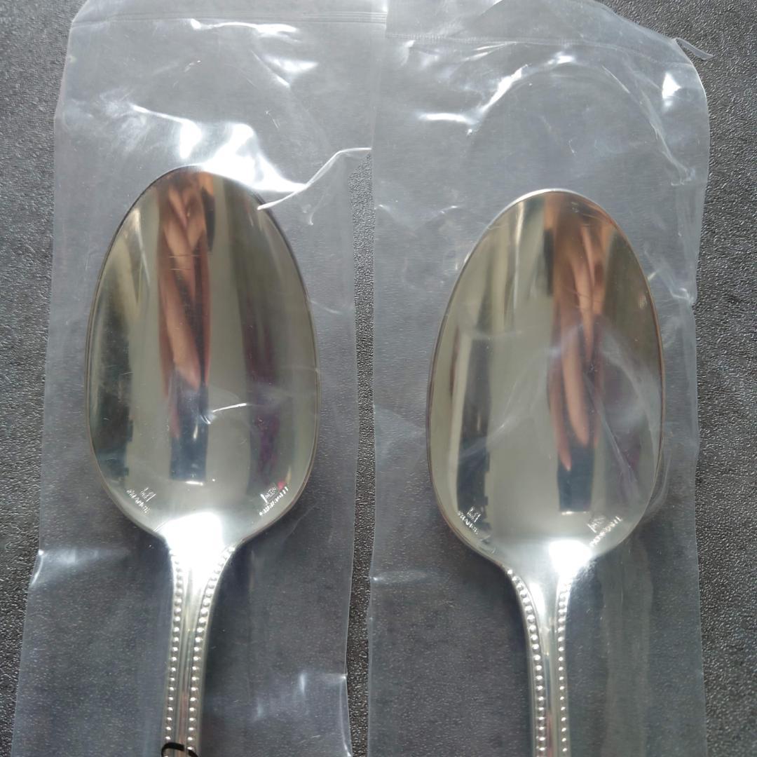 クリストフル パール 未開封 スタンダードスプーン 2点