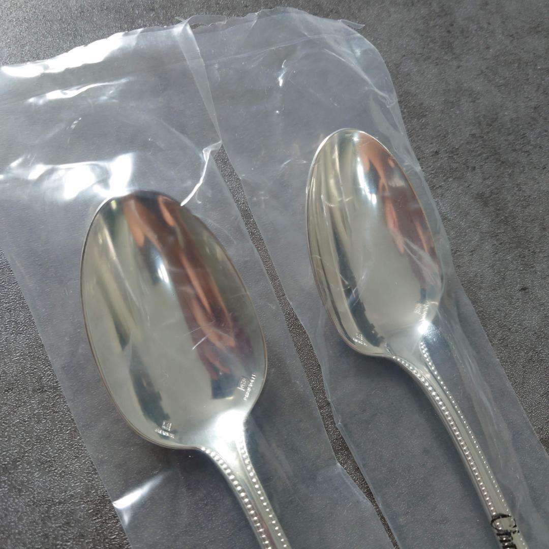 クリストフル パール 未開封 スタンダードスプーン 2点