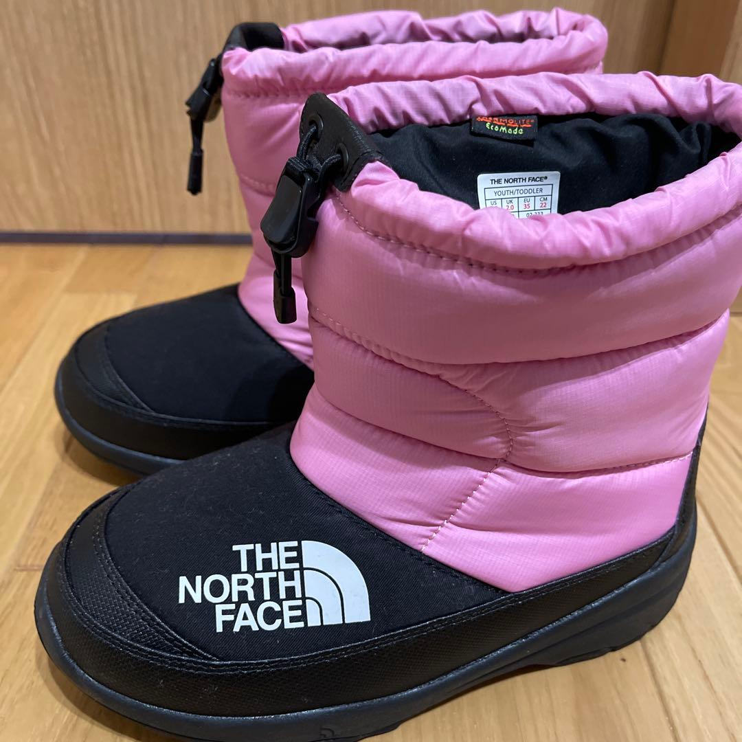 未使用　ノースフェイス　キッズブーツ ピンク　22センチNFJ52288