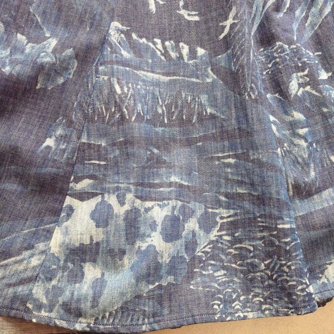 45Ｒ ワンダーランドプリントのスカート（インディゴ）45rpm