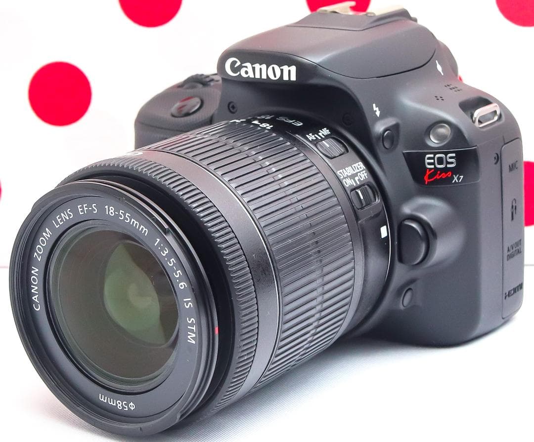 美品 Canon kiss x7❤高性能レンズ❤スマホに転送♪❤超軽量・高性能！