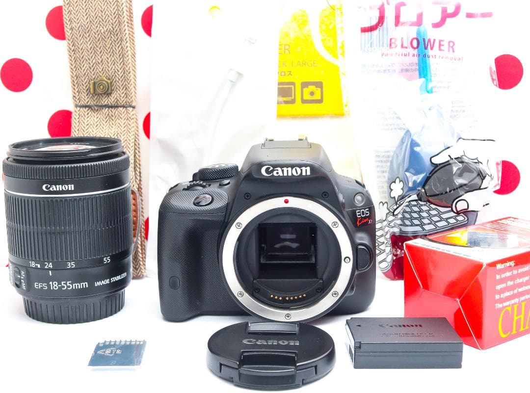 美品 Canon kiss x7❤高性能レンズ❤スマホに転送♪❤超軽量・高性能！