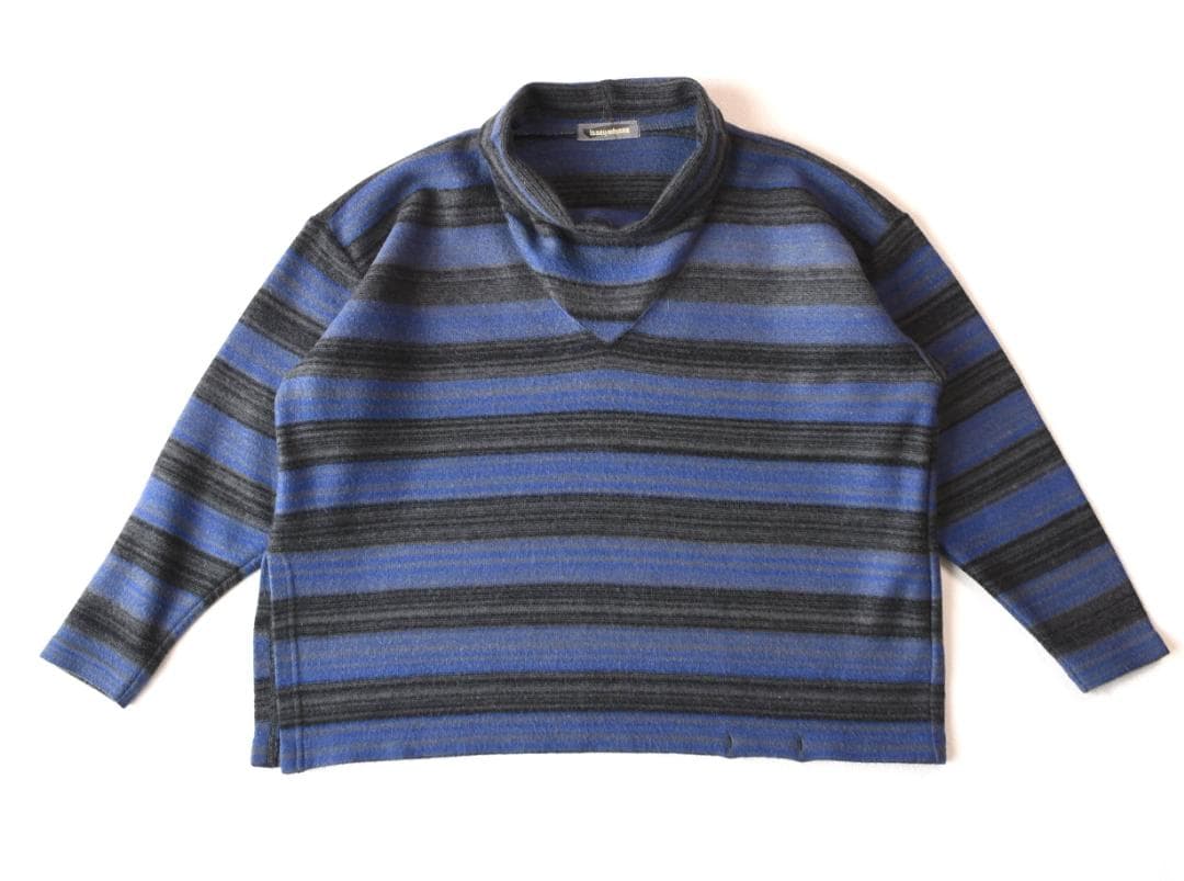 archive　ISSEY MIYAKE 　ハイネック・ウールニットカットソー