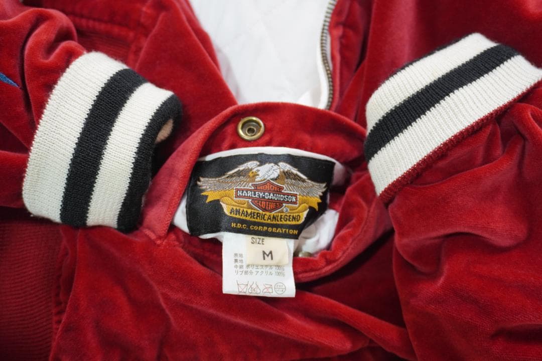 ■Harley-Davidson■ハーレダビッドソン　ベロアジャケット　ブルゾン