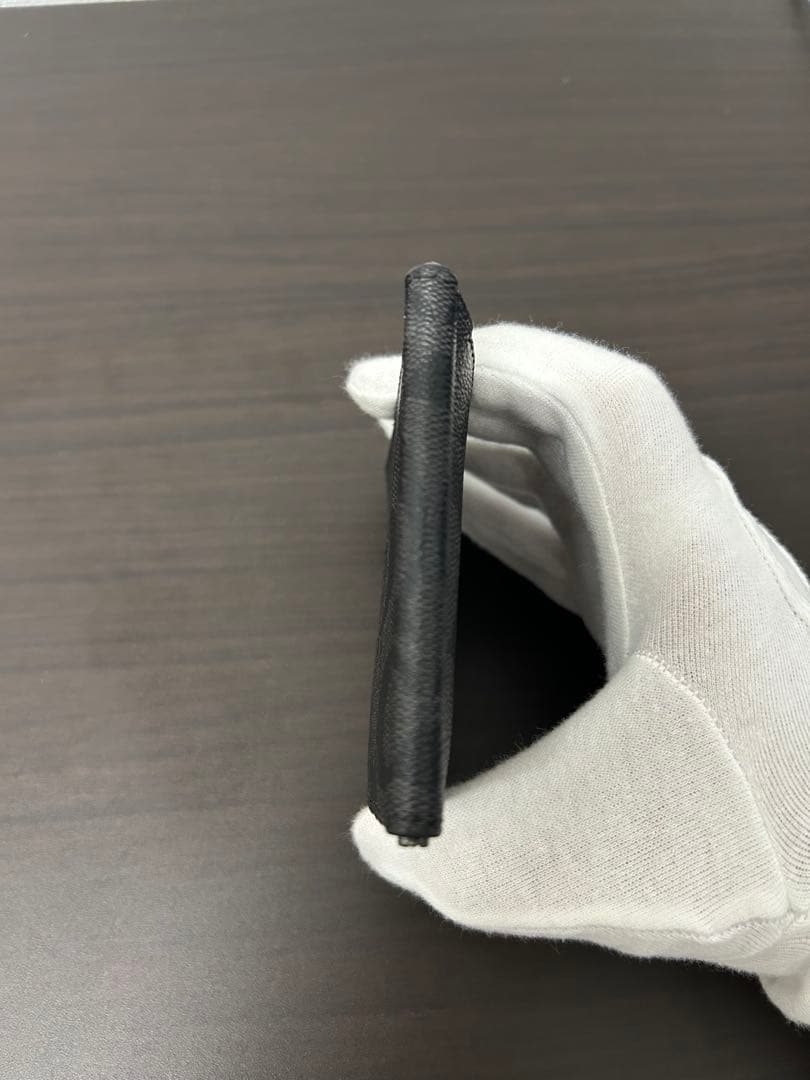 COACH ブラックレザー マネークリップ